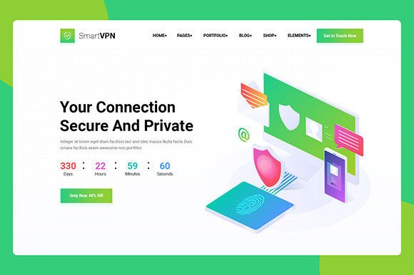 Download Smart VPN Hero Header. - Header Collection