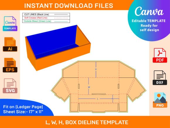 Download Angled Side Box with Header Slots Box - Header Collection
