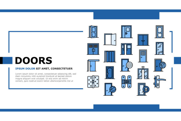 Download Interior Doors Types Landing Header - Header Collection