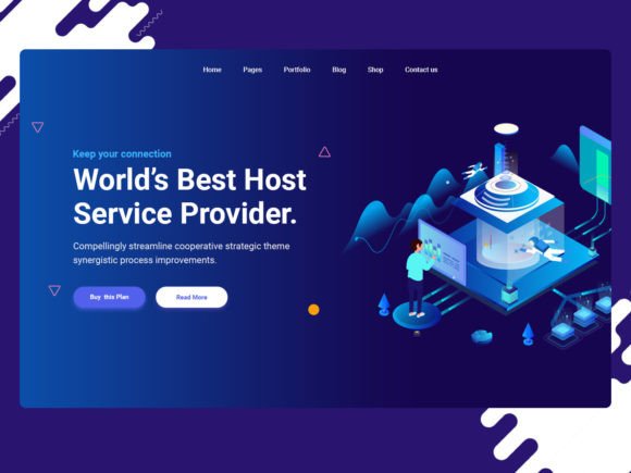 Download Hosting Services Hero Header - Header Collection